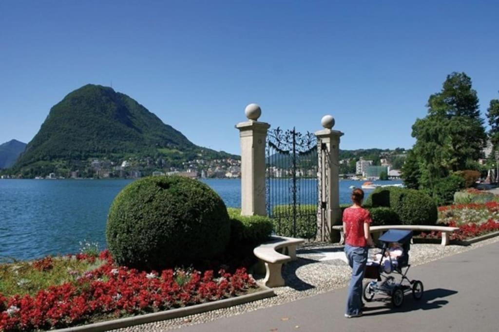 Appartamento Centrale Con Wifi E Posteggio Privato Gratis! ルガーノ エクステリア 写真